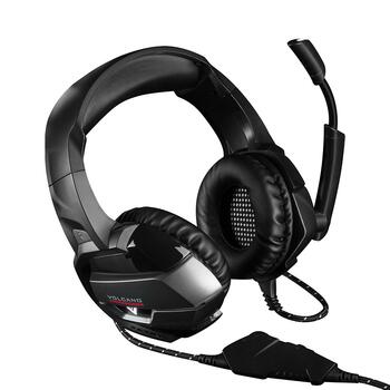 Modecom Volcano MC-859 Bow Spēļu Austiņas ar Mikrofonu / 3.5mm / 2.2m Vads / Melnas (S-MC-859-BOW)