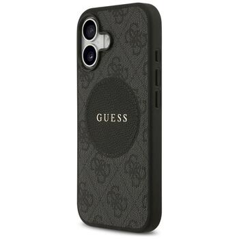 Guess 4G Circle Classic Logo MagSafe Case Защитный чехол для iPhone 17 / чёрный (GUHMP17SP4PGRSGK)
