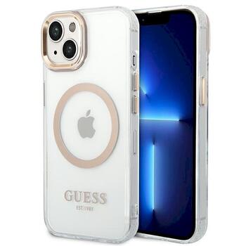 Guess GUHMP14SHTRMD Hardcase Metal Outline Magsafe Защитный чехол для iPhone 14 / 15 / 13 6.1