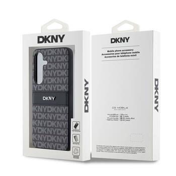 DKNY PC/TPU Repeat Pattern Tonal Stripe Case Защитный чехол для Samsung Galaxy S24 / чёрный (DKHCS24SPRTHSLK)