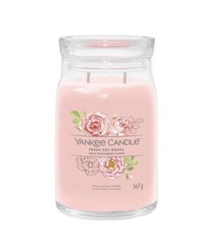 Yankee Candle Aromātiskā Svece Fresh Cut Roses 567g (5038581129334)