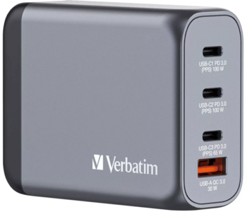 Verbatim GNC-100 100W GaN Сетевой Зарядник (32202V)