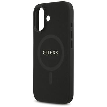 Guess Saffiano Classic Logo MagSafe Защитный чехол для iPhone 17 / чёрный (GUHMP17SPSAHMCK)