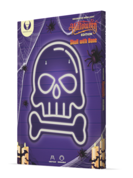 Forever Neolia SKULL WITH BONE Neon Светодиодная Вывеска (RTV100297)