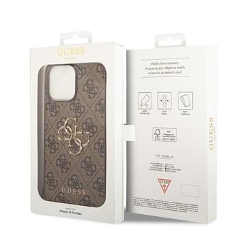 Guess 4G Big Metal Logo Back Case Защитный Чехол для Apple iPhone 15 Pro Max (GUHCP15X4GMGBR)