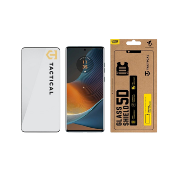 Tactical Glass Shield 5D Защитное стекло для Motorola Edge 50 Fusion / чёрный (TA-57983121674)