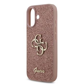 Guess PU Fixed Glitter 4G Metal Logo Case Чехол для Apple iPhone 17 (GUHCP17SHG4SGP)