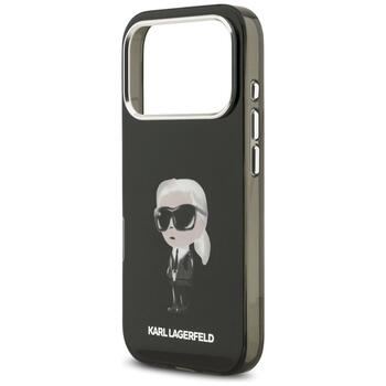 Karl Lagerfeld IML Aquarelle Karl & Logo MagSafe Case Защитный чехол для iPhone 17 Pro / чёрный (KLHMP17LHMKIAQOK)