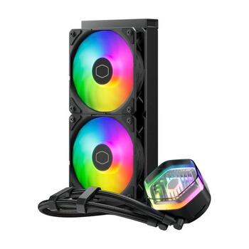 Cooler Master MasterLiquid 240 Atmos Система жидкостного охлаждения ARGB / 4-контактный / 2x 120 мм / 690-2500 об/мин (MLX-D24M-A25PZ-RW)