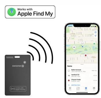 Swissten Find Card Smart Locator с функцией Apple Find My (20114002)