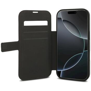 Guess Book 4G Metal Logo Case Aizsargapvalks priekš iPhone 17 Pro / brūns (GUBKP17L4GMGBR)