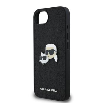 Karl Lagerfeld Fixed Glitter Metal K&CH Case Aizsargapvalks priekš Apple iPhone 16e (KLHCPSE4PFGKCPK)