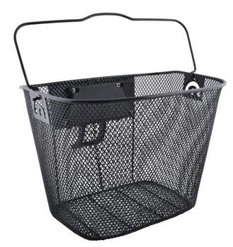 RoGer Metāla Grozs Velosipēdam / 5kg / 33x26x26 cm (RO-BASKET-BK)