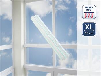 Leifheit 51343 Сменная насадка для оконной щетки Window Slider XL micro duo 40см (1051343)