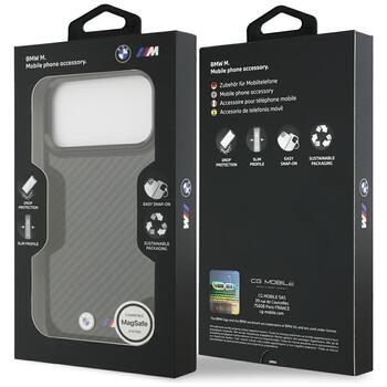 BMW M Kevlar Matt MagSafe Case Aizsargapvalks priekš Apple iPhone 17 Pro Max (BMHMP17X24CFMMK)