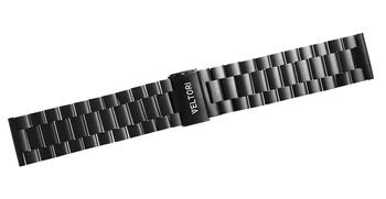 VELTORI Smartwatch Strap Siksniņa viedpulkstenim vīriešiem VT100 VT150 22mm VTB100 / melns (VTB100)