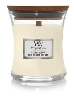 Woodwick Island Coconut Aromātiskā svece 85 g (5038581056500)