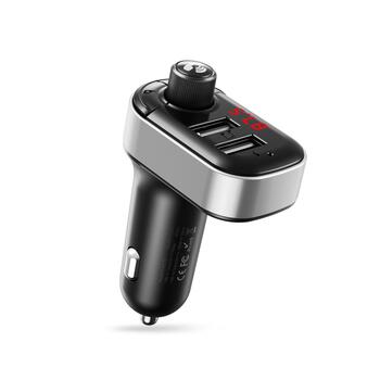 XO BCC10 Зарядное устройство FM Transmitter / Bluetooth /  MP3 / 3.1A (GSM170032)