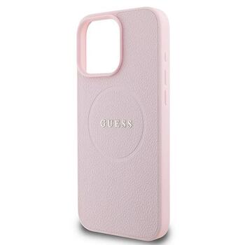 Guess GUHMP15XPGHSMMP Grained Ring MagSafe Защитный чехол для iPhone 15 Pro Max 6.7