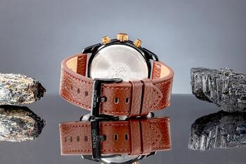 Giewont Vīriešu pulkstenis Chronograph Sapphire / melni brūns (GW8810-A3)