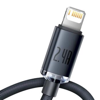 Baseus CAJY000001 Crystal Shine Series Data Cable Кабель для передачи данных USB to Lightning 20W 1,2m / чёрный (CAJY000001)