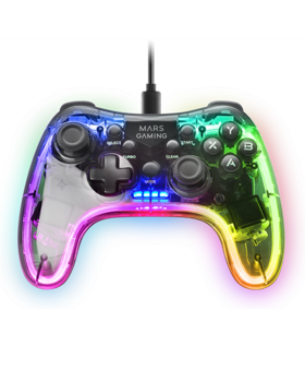 Mars Gaming MGP-C Spēļu kontrolieris RGB / USB-C / X-input & D-input (MGPC)