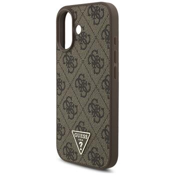 Guess 4G Strap Triangle Logo MagSafe Aizsargapvalks priekš iPhone 17 / brūns (GUHMP17SP4TSDPPSW)