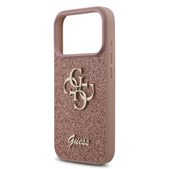 Guess PU Fixed Glitter 4G Metal Logo Case Чехол для Apple iPhone 17 Pro (GUHCP17LHG4SGP)
