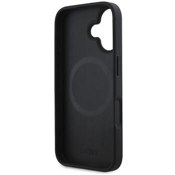 DKNY Plain Silver Logo MagSafe Защитный Чехол для Apple iPhone 16 (DKHMP16SPSCMCLK)