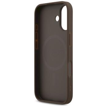 Guess 4G Printed Stripes MagSafe Case Aizsargapvalks priekš iPhone 17 / brūns (GUHMP17SP4RPSW)