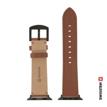 Swissten Кожаный Ремешок Для Apple Watch 42 / 44 / 45 / 49mm (46000813)