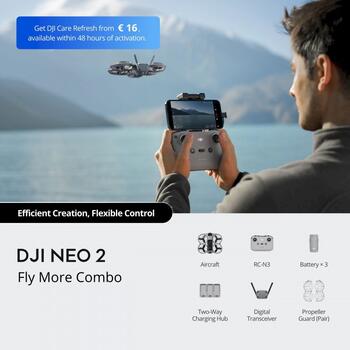 DJI Neo 2 Fly More Combo Dronu komplekts (CP.FP.00000272.01)