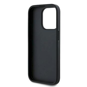 Karl Lagerfeld KLHCP15LPQDSMGK Diagonal Quilted Script Aizsargapvalks priekš iPhone 15 Pro 6.1