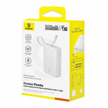 Baseus PicoGo Портативный аккумулятор 10000mAh / 45W (P10076803213-00)