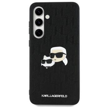 Karl Lagerfeld KLHCS24FEPGKLKCPK Hardcase Monogram Karl & Choupette Head Pin Защитный чехол для Samsung Galaxy S24 FE S721 / чёрный (KLHCS24FEPGKLKCPK)