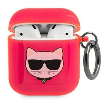 Karl Lagerfeld KLA2UCHFP Защитный чехол для AirPods Choupette / розовый (KLA2UCHFP)