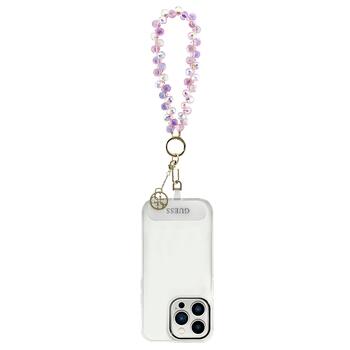 Guess Universal Wrist Strap Crystals 4G Charm Universāla siksnīņa viedtālrunim ar kulonu (GUUCMDG4CP)