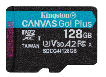 Kingston Canvas Go Plus MicroSDXC Atmiņas karte 128GB (SDCG4/128GBSP)