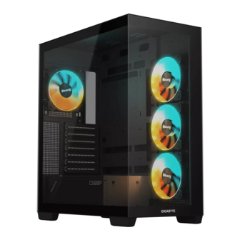 Gigabyte C500 Panoramic Stealth Midi Tower ATX Datora korpuss (GB-C500P-ST)