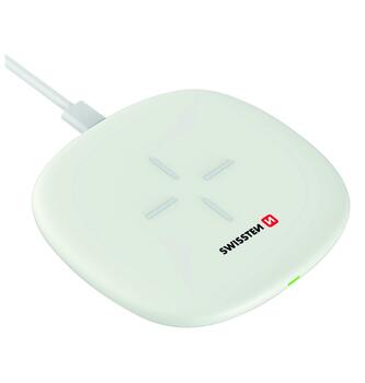 Swissten 10W Беспроводное зарядное устройство с USB-C 1.5m кабелем (SW-W-10W-WH)