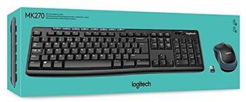 Logitech MK270 Bezvadu Komplekts Klaviatūra + Pele (ENG) (920-004508)
