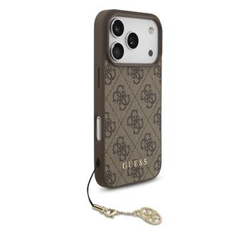 Guess 4G Charm Case Aizsargapvalks priekš Apple iPhone 17 Pro (GUHMP17LGF4GCW)