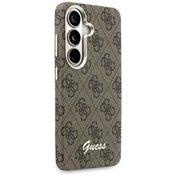 Guess 4G Script MagSafe Aizsargapvalks priekš Samsung Galaxy S26 / brūns (GUHMS26S5P4FWMSW)