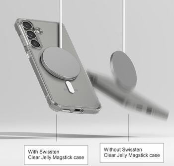 Swissten Clear Jelly MagStick Case Чехол для Samsung Galaxy S26 5G (33001740)