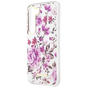 Guess GUHCS23MHCFWST Flower Collection Защитный чехол для Samsung Galaxy S23+ S916 / белый (GUHCS23MHCFWST)