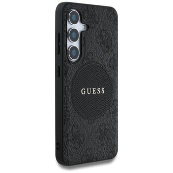 Guess 4G Round Patch Classic Logo MagSafe Case Чехол для Samsung Galaxy S25 Plus (GUHMS25MP4PGRSGK)