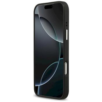 Guess Grained Big 4G Classic Logo Case Защитный чехол для iPhone 17 Pro Max / чёрный (GUHCP17XPG4SMCEK)