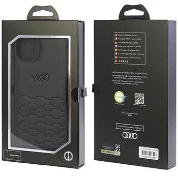 Audi GT Synthetic Leather Back Case Защитный Чехол для Apple iPhone 15 Plus (AU-TPUPCIP15M-GT/D2-BK)