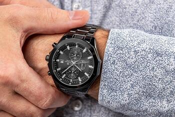 Giewont Vīriešu pulkstenis Chronograph Sapphire GW7290-B1 / melns (GW7290-B1)