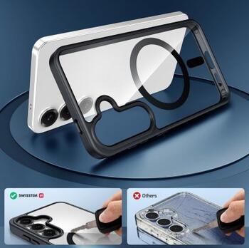 Swissten Clear Jelly Magstick Metallic Case Защитный Чехол для Samsung Galaxy S24 FE 5G (33001735)